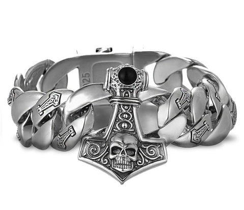 Totenkopf Armband Silber | Silberarmbänder