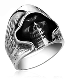 Totenkopf Ring Gothic Sensenmann