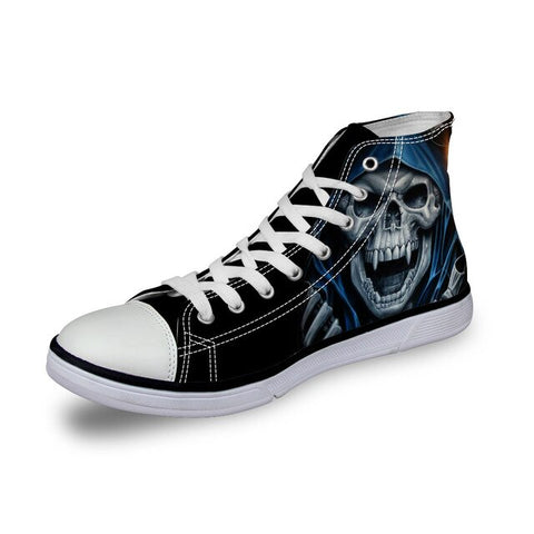 Totenkopf Schuhe Blau