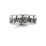Totenkopf Ring Multi Skull aus Silber
