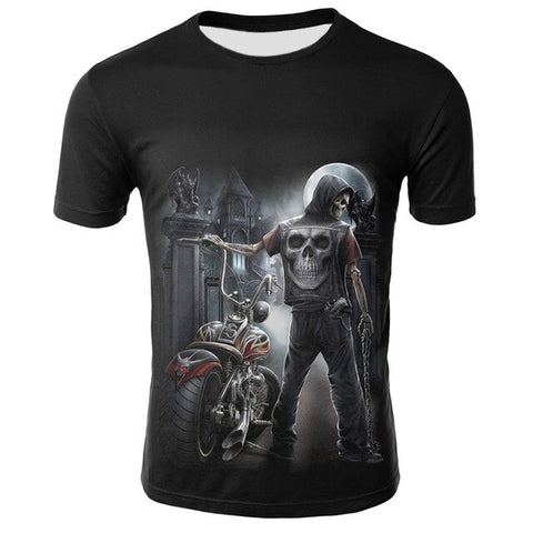 Totenkopf T-shirt Harley Mann