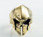 Totenkopf Ring Spartanischer Helm