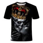 Totenkopf T-shirt King Queen