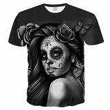 Totenkopf T-shirt Calavera Mann