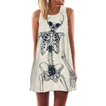 Totenkopf Kleid außerirdisches Skelett