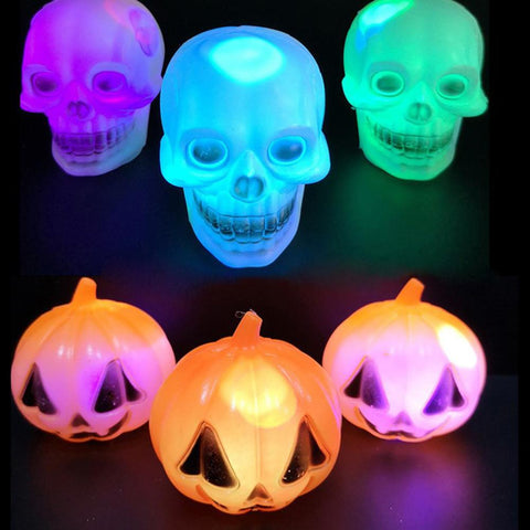 3D Lampe LED-Totenkopf Dekolicht I Halloween Dekolampe I