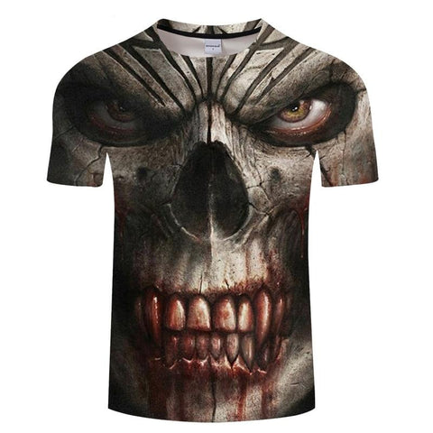 Totenkopf T-shirt Zombie Herren