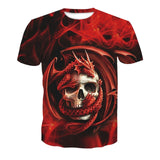 Totenkopf T-shirt Drache